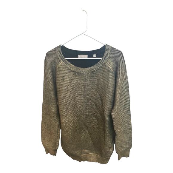 Evolution by Cyrus Sweater Coated Burnished Gold Size L - Picture 1 of 9